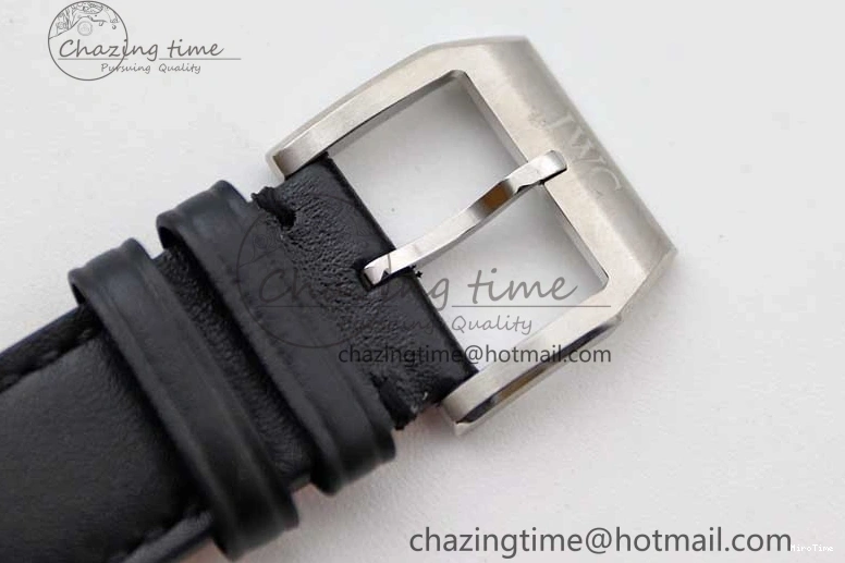 MIROTIME 0506 Vibrant Mark XVIII IW327001 SS M+F 1:1 Best Edition Black Dial on Black Leather Strap A 7055